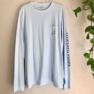 Vineyard Vines Light Blue Long-sleeve T-shirt